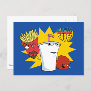 Aqua Teen Hunger Force Explosive Graphic Briefkaart