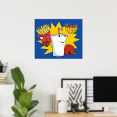 Aqua Teen Hunger Force Explosive Graphic Poster (Thuiskantoor)
