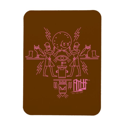 Aqua Teen Hunger Force Hieroglyphics Magneet (Verticaal)