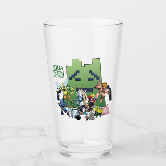 Aqua Teen Hunger Force Villains Glas (Voorkant)