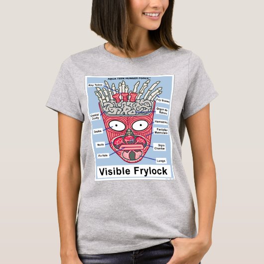 Aqua Teen Hunger Force Visible Frylock Poster T-shirt (Voorkant)