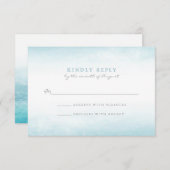 Aqua Tides | Aquarelle RSVP (Devant / Derrière)