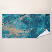 Aqua ton en marbre onyx (Serviette de bain)