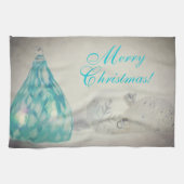 Aqua Tones Noël Serviette de cuisine (Horizontal)