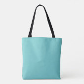 Aqua Tote Bag met Monogram (Achterkant)