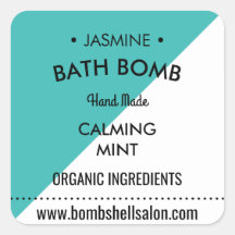 Aqua Triangle Étiquette de produits moderne