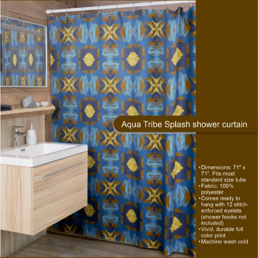 Aqua Tribe Splash rideau de douche