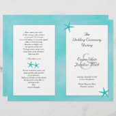 Aqua Tropisch-katholieke weddenschappen (Voorkant / Achterkant)