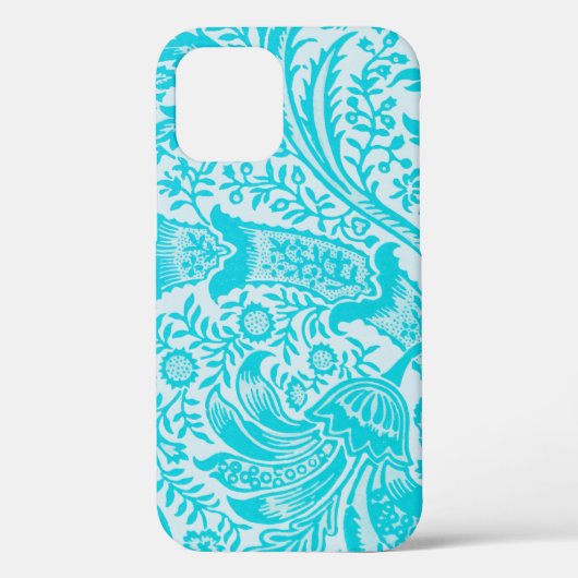  Aqua Turquoise Art Phone Case (Achterkant)