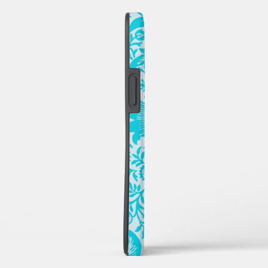  Aqua Turquoise Art Phone Case (Achterkant / Rechts)