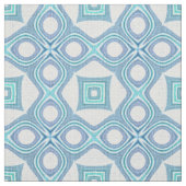 Aqua Turquoise Blue Bali Batik Pattern Stof (Swatch)