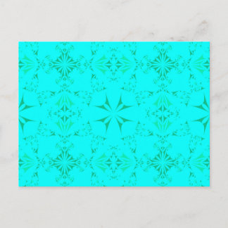 Aqua Turquoise Bohemian Tribal Pattern Briefkaart