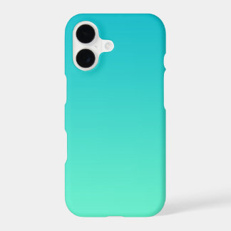 Aqua Turquoise Dégradé Ombré, Minimaliste Moderne