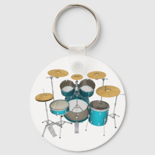 Aqua/Turquoise Drum Kit: Sleutelhanger