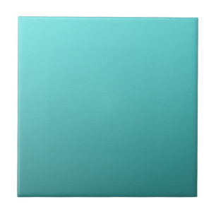 Aqua Turquoise Gedompelde Kleur Ombre Tegeltje