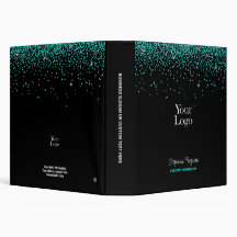 Aqua Turquoise Glitter op zwarte achtergrond