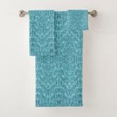 Aqua turquoise moderne motif abstrait (En situation)