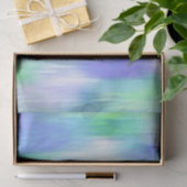 Aqua Turquoise Paarse Modern Abstract Tissuepapier (Geschenk)