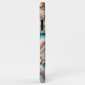 Aqua Turquoise Pink Rose Gold Marble Art Pattern Case-Mate iPhone Case (Achterkant/rechts)