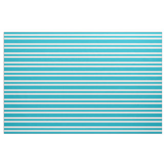 Aqua Turquoise Retro Bold Mod Stripes Patroon Stof