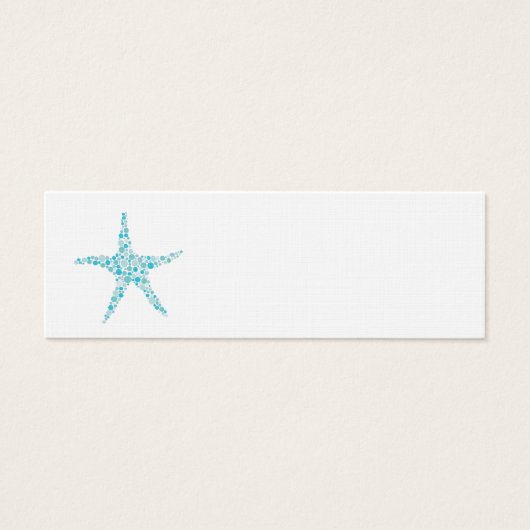 Aqua Turquoise Starfish Mariage lags (Devant)