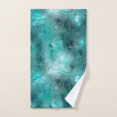 Aqua Turquoise Turquoise Glam Dreams (Serviette à main)