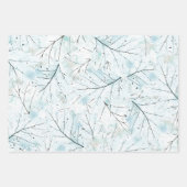 Aqua Turquoise Wrapping Paper Sheets (Voorkant)
