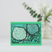 Aqua Turtles Briefkaart (Staand voorkant)