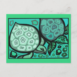 Aqua Turtles Briefkaart