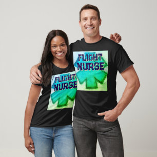 Aqua unisex vlucht verpleegster ster ster van het t-shirt
