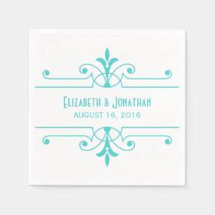 Aqua v2 Fancy sierpapier Napkins Servet