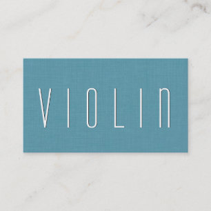 Aqua VIOLIN-TEACHER Eenvoudige stijl V53B Visitekaartje