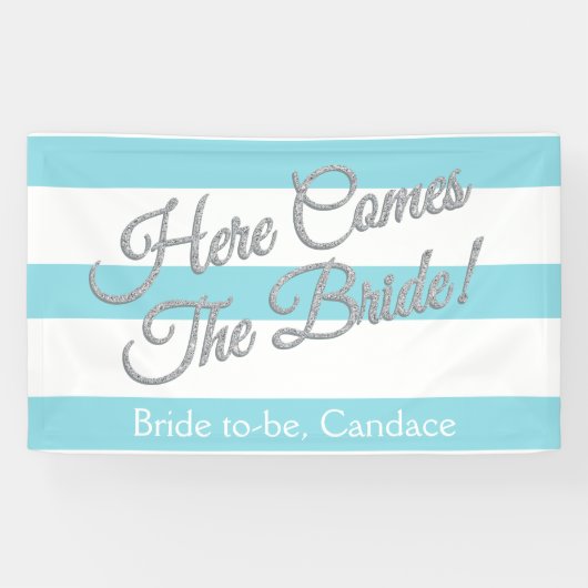 Aqua, Voici L'Épouse, Bannière De Fête des mariées (Horizontal)