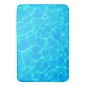 Aqua-waterpatroon met reflectiegolven badmat (Voorkant Verticaal)