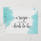 Aqua Waterverf Borstel Vrijgezellenfeest Recept Ka Briefkaart (Voorkant / Achterkant)