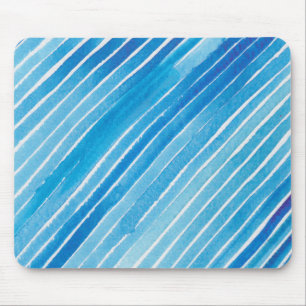Aqua Waterverf Stripes Muismat