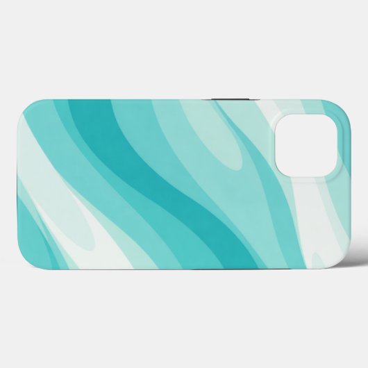 Aqua Wave Abstract Case (Achterkant (horizontaal))