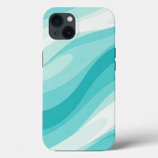 Aqua Wave Abstract Hoesje (Achterkant)