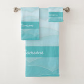 Aqua Wave Gradient | Modern Ocean Pattern (En situation)