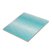 Aqua Wave Gradient | Modern Ocean Pattern Tegeltje (Zijkant)