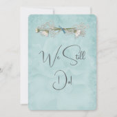 Aqua Wedding Roos Kaart (Voorkant)