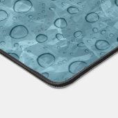 Aqua Wet Look Water Drops Art Desk Mat Pad (Coin)
