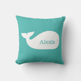 Aqua Whimsical Personalized Children's Kussen