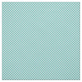 Aqua White Gingham Stof (Swatch)