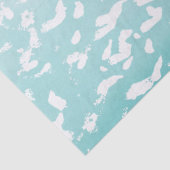 Aqua White Ombre Dierenprint Tissuepapier (Detail)