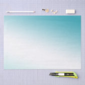 Aqua White Ombre Tissuepapier (Craft)