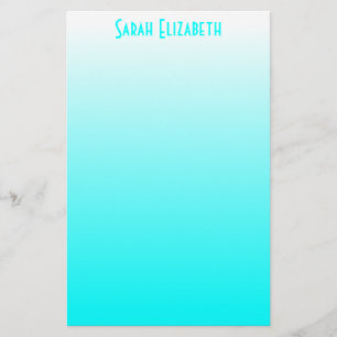 Aqua Witte Ombre Briefpapier