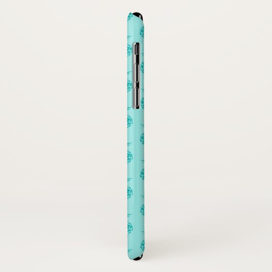 Aqua Zee Foam Blue Pineapple Pattern Case-Mate iPhone Case (Achterkant/links)