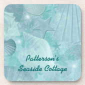Aqua Zee Shell Custom Onderzetters (Voorkant)