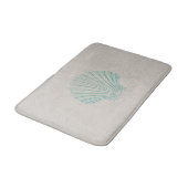 Aqua Zee Shell met Zand Textuur Badmat (Gekanteld)